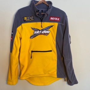 ski-doo BRP Small fleece pullover yellow and grey
